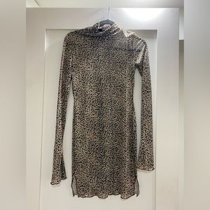 Sheer Cheetah Dress